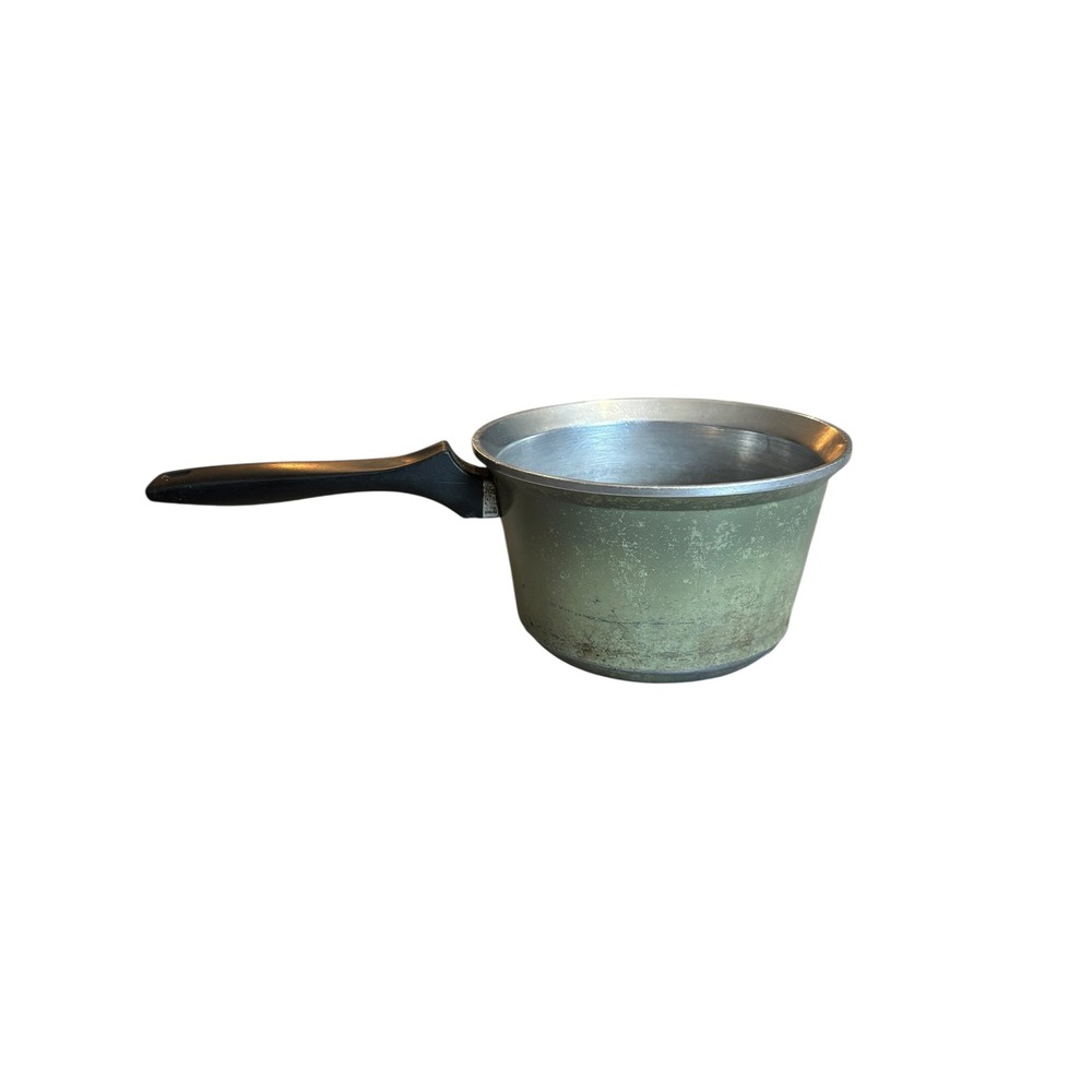 Vintage Magnalite GHC 2 Quart Saucepan Cast Aluminum Green Pot Made in USA